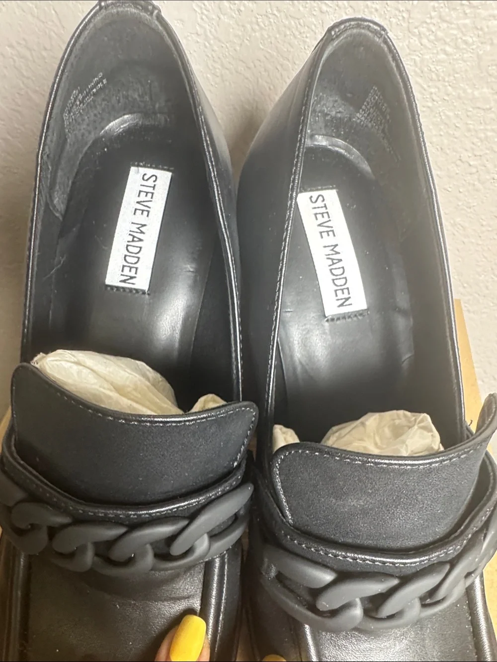 Steve Madden black platform